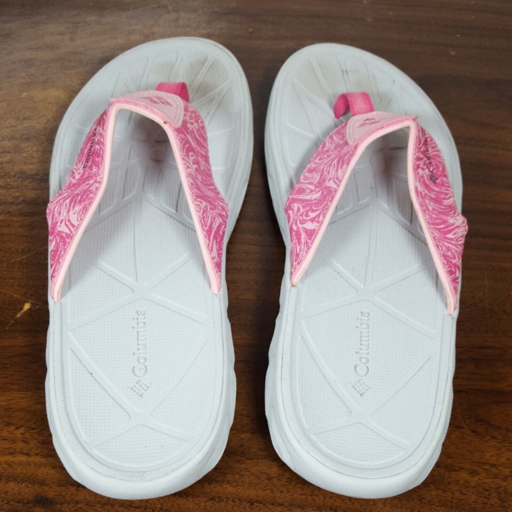 Columbia Omni Grip Ladies Mens Size 7 (Womens 8.5) Sport Beach Sandals Gray Pink - Picture 2 of 6